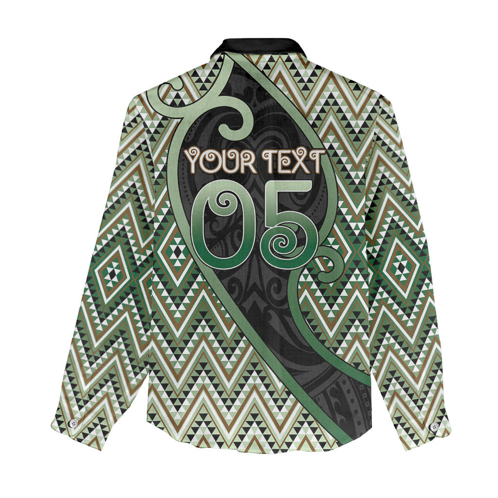 Custom Aotearoa Atua Papatuanuku Women Casual Shirt Earth Mother Father Koru Patterns