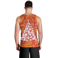 French Polynesia Christmas Men Tank Top Seashell Xmas Tree Tribal Waves - Polynesian Pride