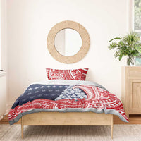 Wallis And Futuna Christmas Bedding Set Seashell Xmas Tree Tribal Waves - Polynesian Pride