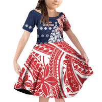 Wallis And Futuna Christmas Family Matching Off Shoulder Short Dress and Hawaiian Shirt Seashell Xmas Tree Tribal Waves - Polynesian Pride