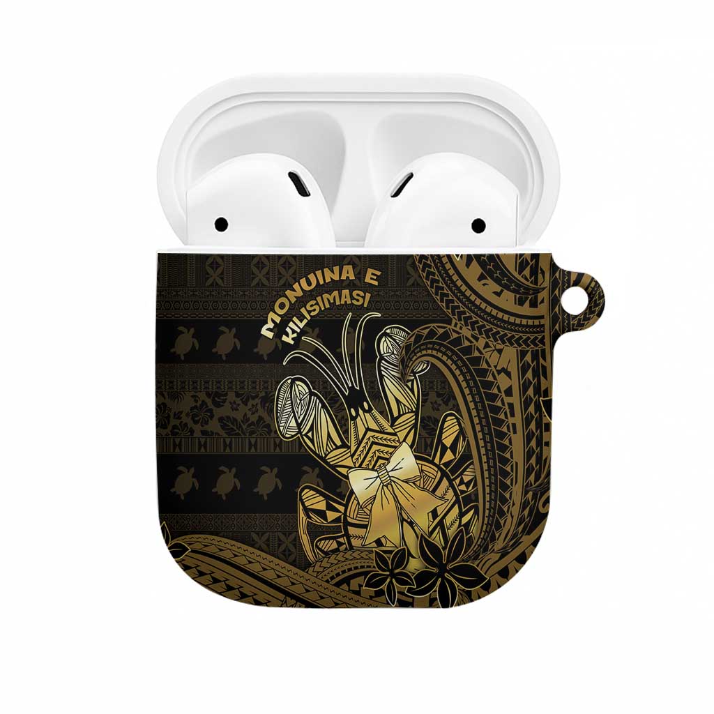 Niue Christmas AirPods Case Niuean Crab Xmas Tribal Waves - undefined