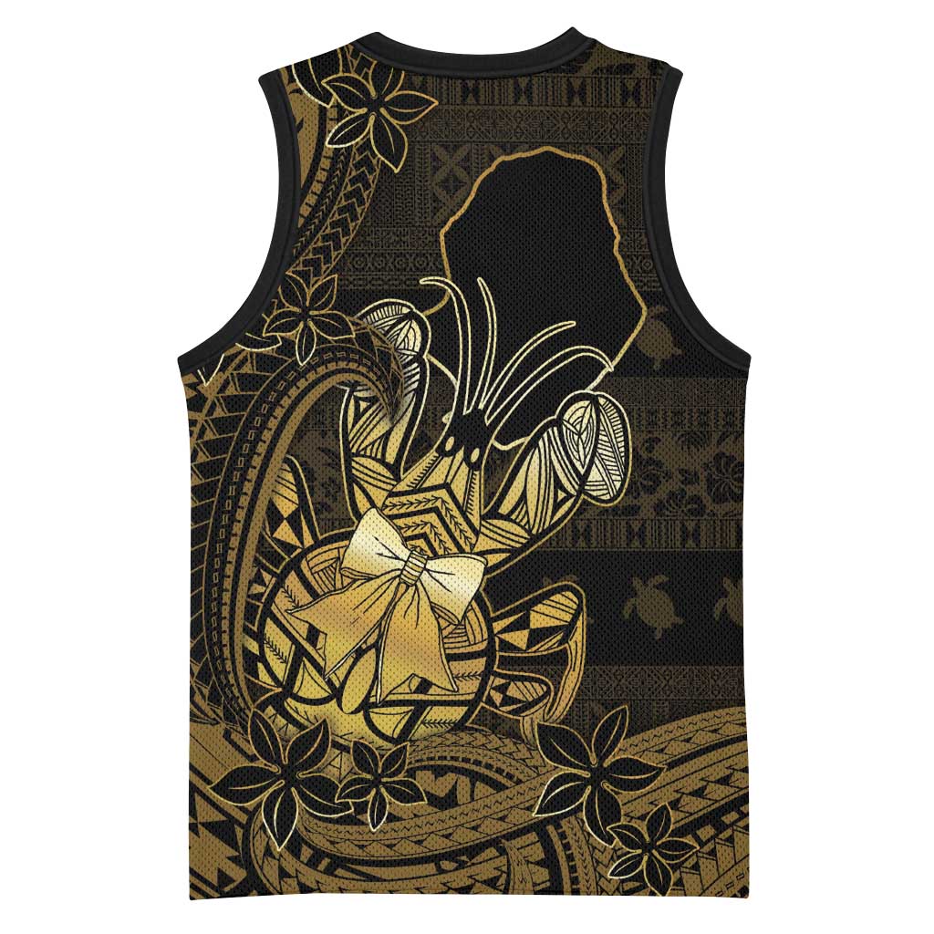 Niue Christmas Basketball Jersey Niuean Crab Xmas Tribal Waves - Polynesian Pride