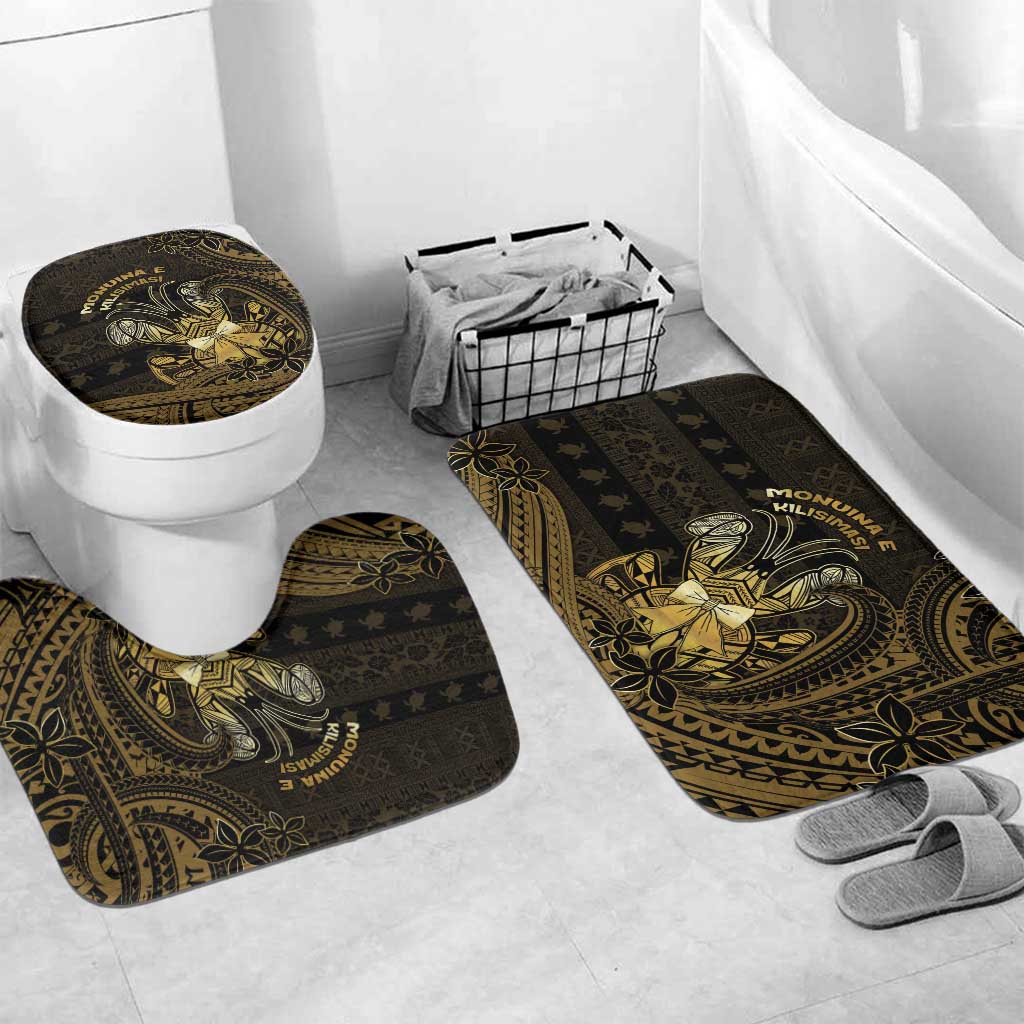 Niue Christmas Bathroom Set Niuean Crab Xmas Tribal Waves - Polynesian Pride