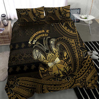 Niue Christmas Bedding Set Niuean Crab Xmas Tribal Waves - Polynesian Pride