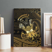 Niue Christmas Canvas Wall Art Niuean Crab Xmas Tribal Waves - Polynesian Pride