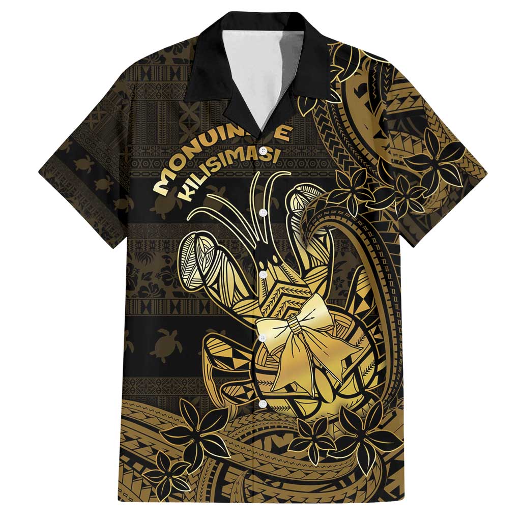 Niue Christmas Family Matching Summer Maxi Dress and Hawaiian Shirt Niuean Crab Xmas Tribal Waves - Polynesian Pride