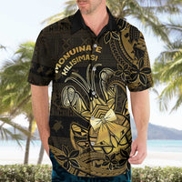 Niue Christmas Hawaiian Shirt Niuean Crab Xmas Tribal Waves - Polynesian Pride