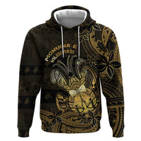 Niue Christmas Hoodie Niuean Crab Xmas Tribal Waves - Polynesian Pride