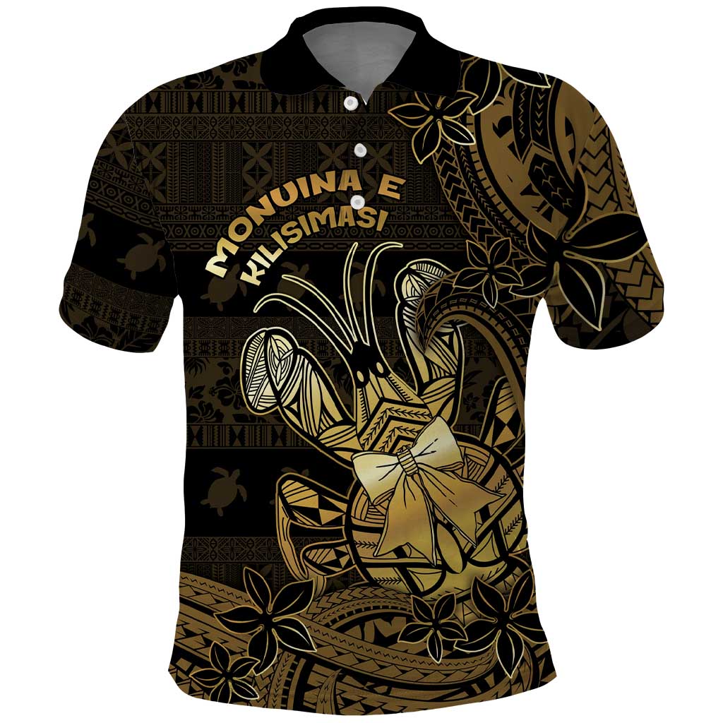 Niue Christmas Polo Shirt Niuean Crab Xmas Tribal Waves - Polynesian Pride