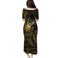 Niue Christmas Puletasi Niuean Crab Xmas Tribal Waves - Polynesian Pride