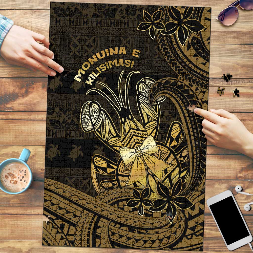 Niue Christmas Puzzle Niuean Crab Xmas Tribal Waves - Polynesian Pride