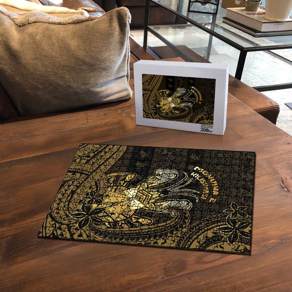 Niue Christmas Puzzle Niuean Crab Xmas Tribal Waves - Polynesian Pride