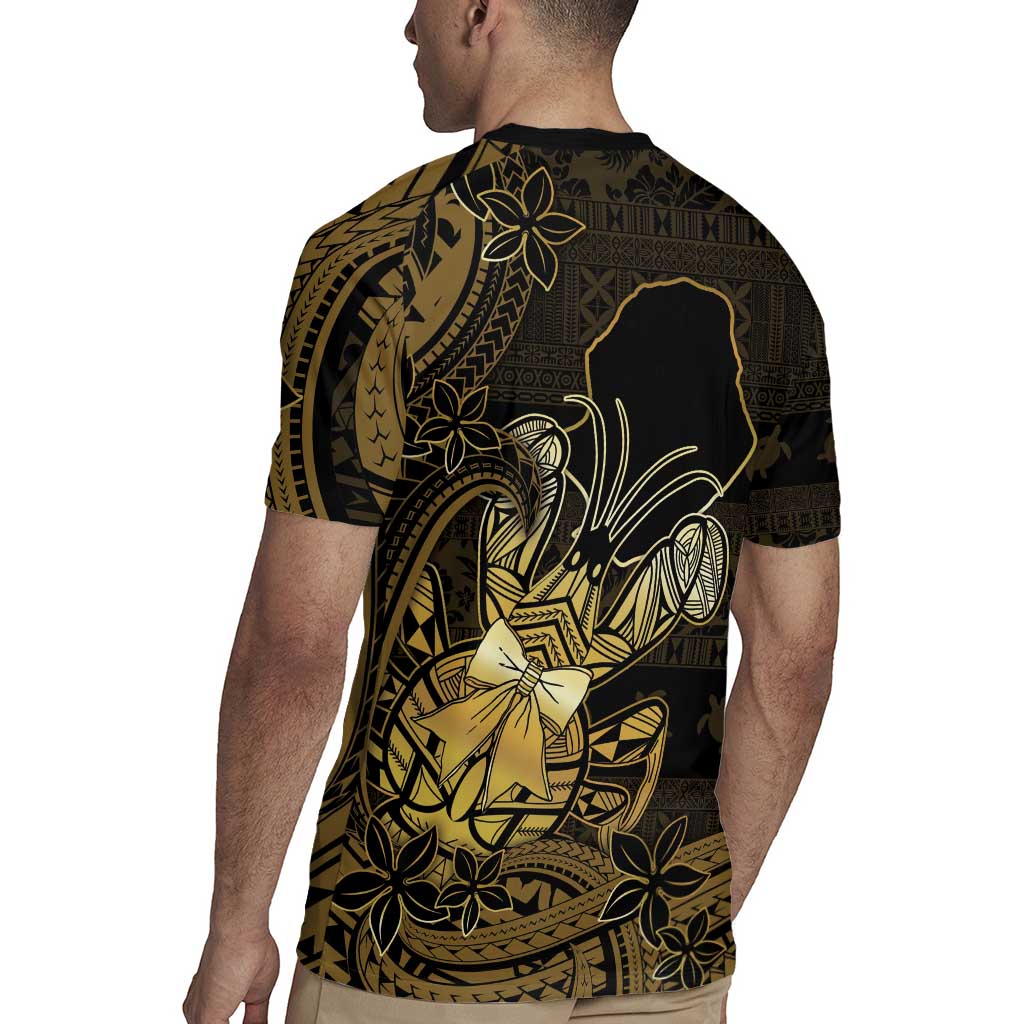 Niue Christmas Rugby Jersey Niuean Crab Xmas Tribal Waves - Polynesian Pride