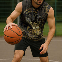 Niue Christmas Sleeveless Hoodie Niuean Crab Xmas Tribal Waves - Polynesian Pride