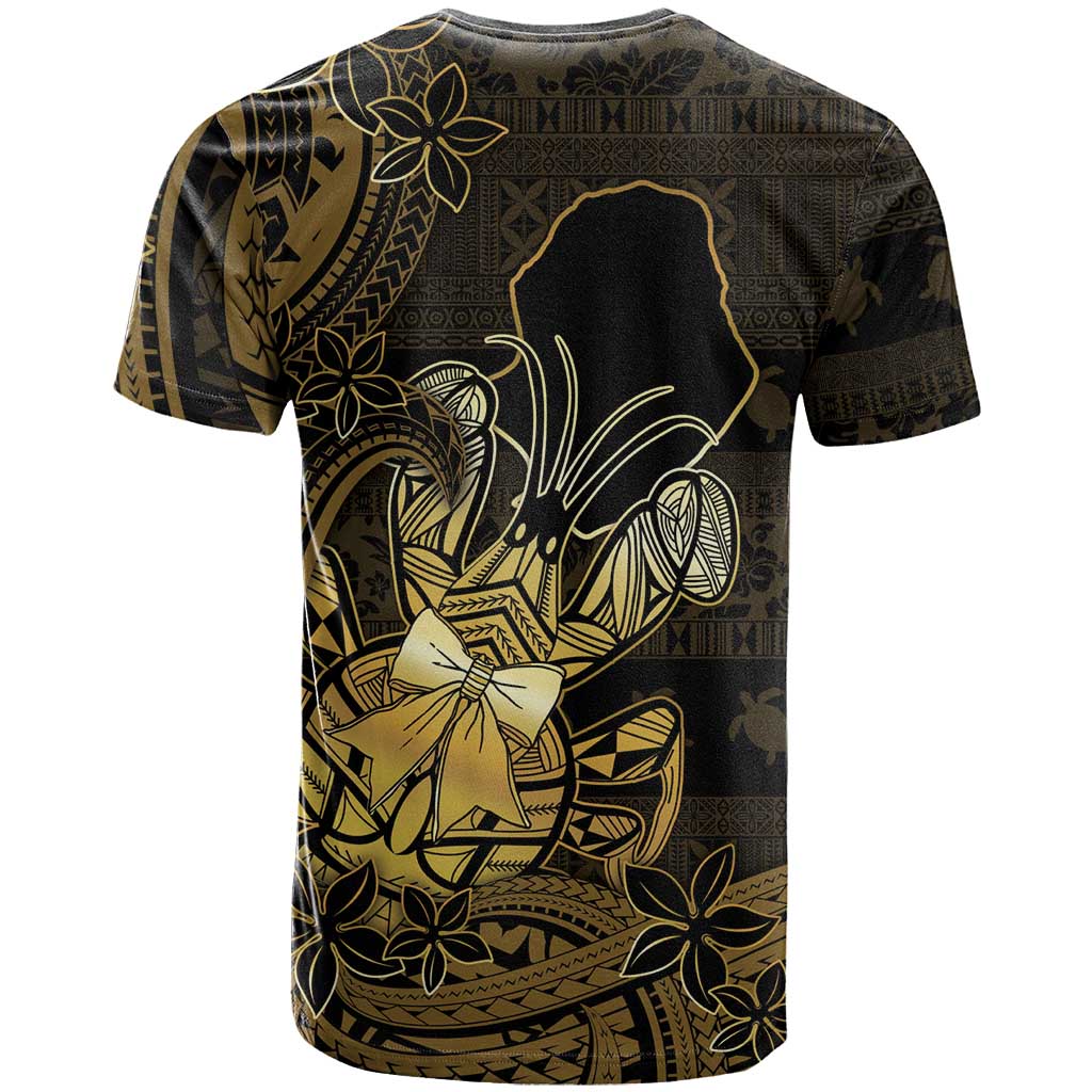 Niue Christmas T Shirt Niuean Crab Xmas Tribal Waves - Polynesian Pride