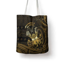 Niue Christmas Tote Bag Niuean Crab Xmas Tribal Waves - Polynesian Pride