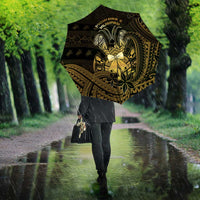 Niue Christmas Umbrella Niuean Crab Xmas Tribal Waves - Polynesian Pride