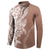 Hawaii Puakenikeni And Maile Lei Button Sweatshirt Brown Polynesian Shark Tattoo DT05