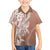Hawaii Puakenikeni And Maile Lei Hawaiian Shirt Brown Polynesian Shark Tattoo DT05