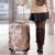 Hawaii Puakenikeni And Maile Lei Luggage Cover Brown Polynesian Shark Tattoo DT05
