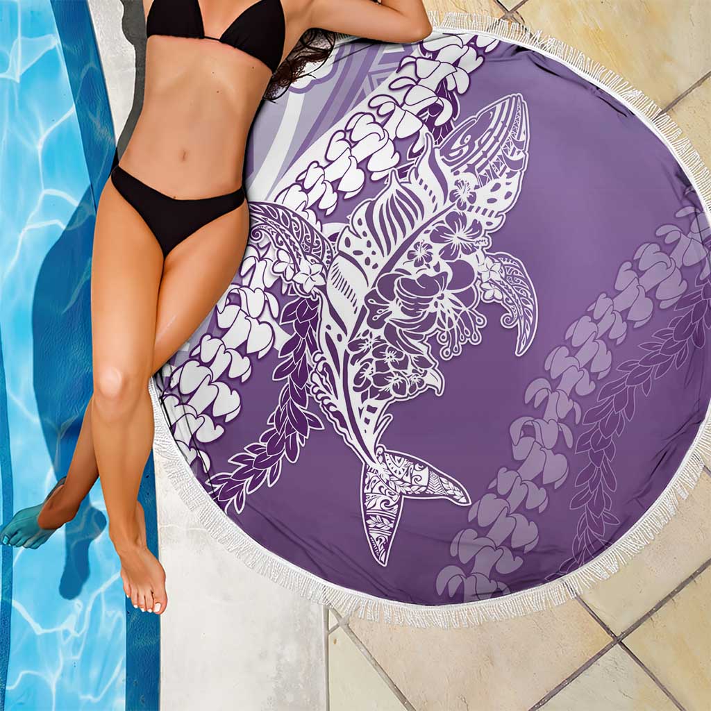 Hawaii Puakenikeni And Maile Lei Beach Blanket Violet Polynesian Shark Tattoo DT05