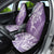 Hawaii Puakenikeni And Maile Lei Car Seat Cover Violet Polynesian Shark Tattoo DT05