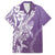 Hawaii Puakenikeni And Maile Lei Hawaiian Shirt Violet Polynesian Shark Tattoo DT05