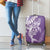 Hawaii Puakenikeni And Maile Lei Luggage Cover Violet Polynesian Shark Tattoo DT05