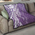 Hawaii Puakenikeni And Maile Lei Quilt Violet Polynesian Shark Tattoo DT05