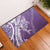 Hawaii Puakenikeni And Maile Lei Rubber Doormat Violet Polynesian Shark Tattoo DT05
