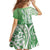 Hawaii Puakenikeni And Maile Lei Family Matching Summer Maxi Dress and Hawaiian Shirt Green Polynesian Shark Tattoo DT05