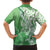 Hawaii Puakenikeni And Maile Lei Hawaiian Shirt Green Polynesian Shark Tattoo DT05