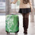Hawaii Puakenikeni And Maile Lei Luggage Cover Green Polynesian Shark Tattoo DT05