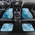 Hawaii Puakenikeni And Maile Lei Car Mats Blue Polynesian Shark Tattoo DT05