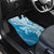 Hawaii Puakenikeni And Maile Lei Car Mats Blue Polynesian Shark Tattoo DT05