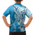 Hawaii Puakenikeni And Maile Lei Hawaiian Shirt Blue Polynesian Shark Tattoo DT05