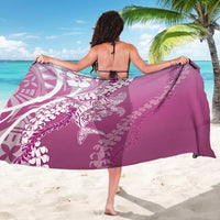 Hawaii Puakenikeni And Maile Lei Sarong Pink Polynesian Shark Tattoo DT05