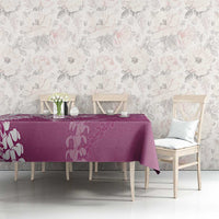 Hawaii Puakenikeni And Maile Lei Tablecloth Pink Polynesian Shark Tattoo DT05