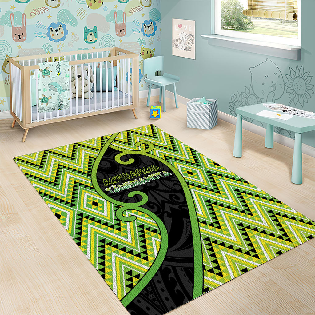 Aotearoa Atua Tanemahuta Area Rug God Of Forests Koru Patterns Koru Patterns