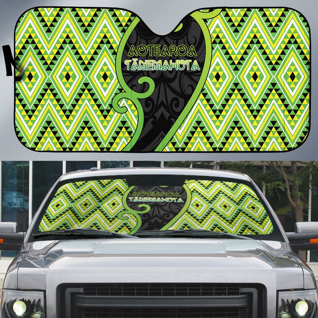 Aotearoa Atua Tanemahuta Auto Sun Shade God Of Forests Koru Patterns Koru Patterns
