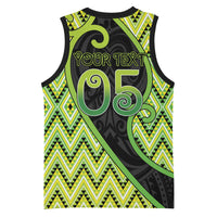 Custom Aotearoa Atua Tanemahuta Basketball Jersey God Of Forests Koru Patterns Koru Patterns