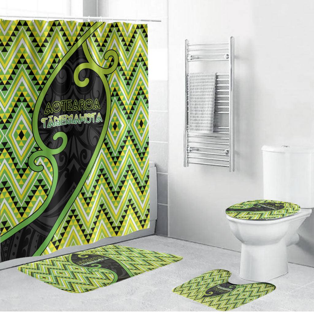 Aotearoa Atua Tanemahuta Bathroom Set God Of Forests Koru Patterns Koru Patterns