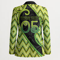 Custom Aotearoa Atua Tanemahuta Blazer God Of Forests Koru Patterns Koru Patterns