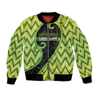 Custom Aotearoa Atua Tanemahuta Bomber Jacket God Of Forests Koru Patterns Koru Patterns