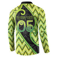 Custom Aotearoa Atua Tanemahuta Button Sweatshirt God Of Forests Koru Patterns Koru Patterns