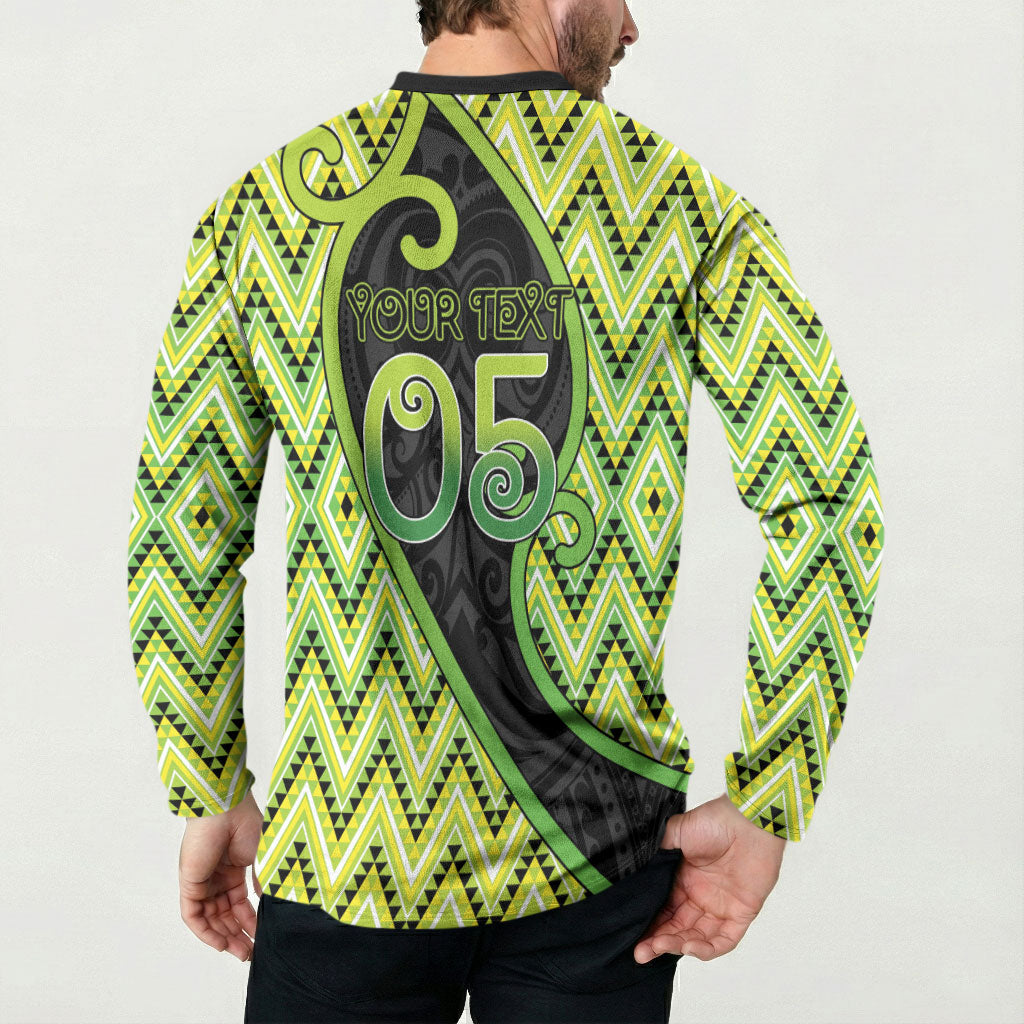 Custom Aotearoa Atua Tanemahuta Button Sweatshirt God Of Forests Koru Patterns Koru Patterns