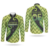 Custom Aotearoa Atua Tanemahuta Couples Matching Off The Shoulder Long Sleeve Dress and Long Sleeve Button Shirt God Of Forests Koru Patterns Koru Patterns