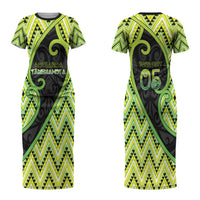 Custom Aotearoa Atua Tanemahuta Couples Matching Short Sleeve Bodycon Dress and Long Sleeve Button Shirt God Of Forests Koru Patterns Koru Patterns
