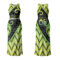 Custom Aotearoa Atua Tanemahuta Couples Matching Tank Maxi Dress and Long Sleeve Button Shirt God Of Forests Koru Patterns Koru Patterns