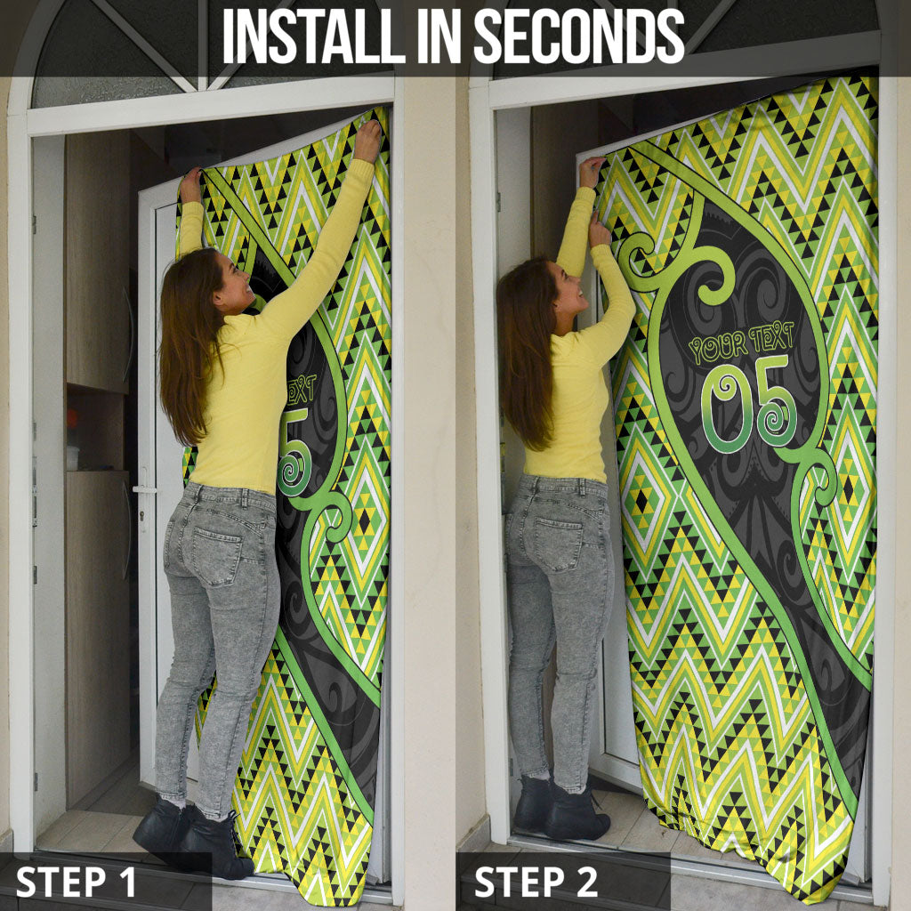 Custom Aotearoa Atua Tanemahuta Door Cover God Of Forests Koru Patterns Koru Patterns